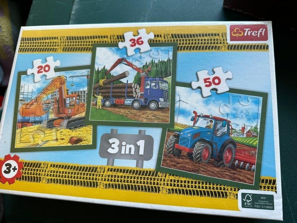 puzzel 3 in één., Ophalen of Verzenden, 10 tot 50 stukjes, Nieuw, 2 tot 4 jaar