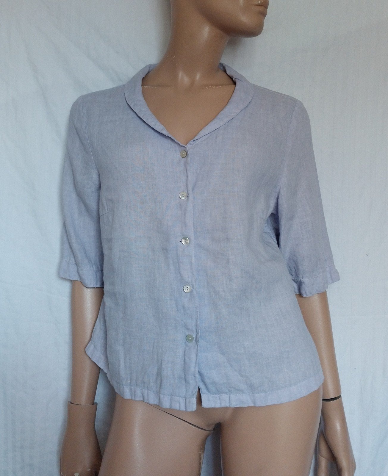 BACKSTAGE LINNEN Blouse , Maat M, Ophalen of Verzenden, Zo goed als nieuw, Maat 38/40 (M), Paars
