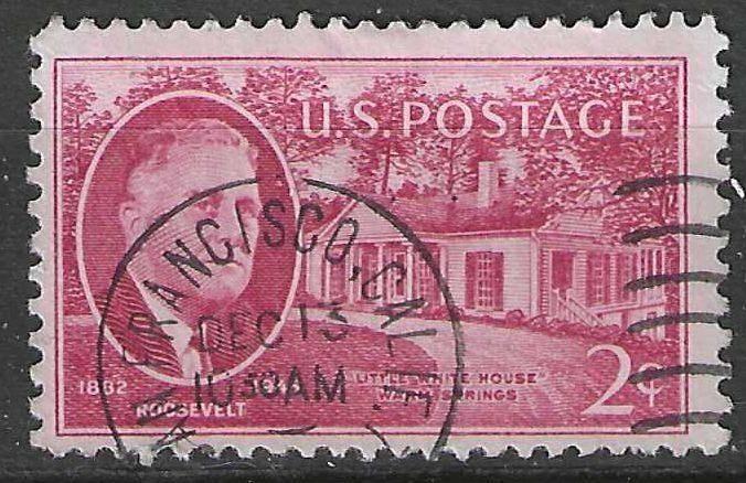 USA 1945/1946 - Yvert 483 - Franklin Delano Roosevelt (ST), Verzenden, Gestempeld, Noord-Amerika