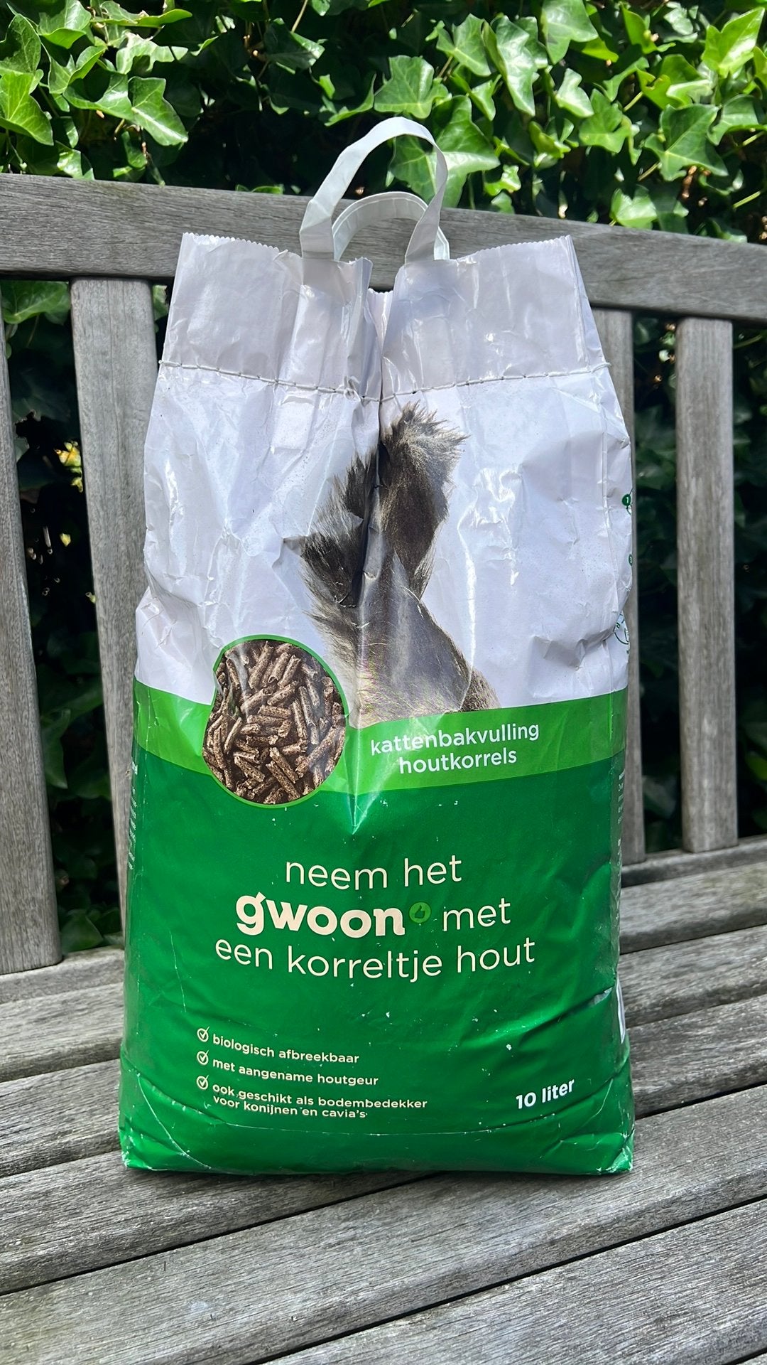 Zak kattenbakkorrels (houtkorrels) 10 liter, Dieren en Toebehoren, Ophalen, Kat