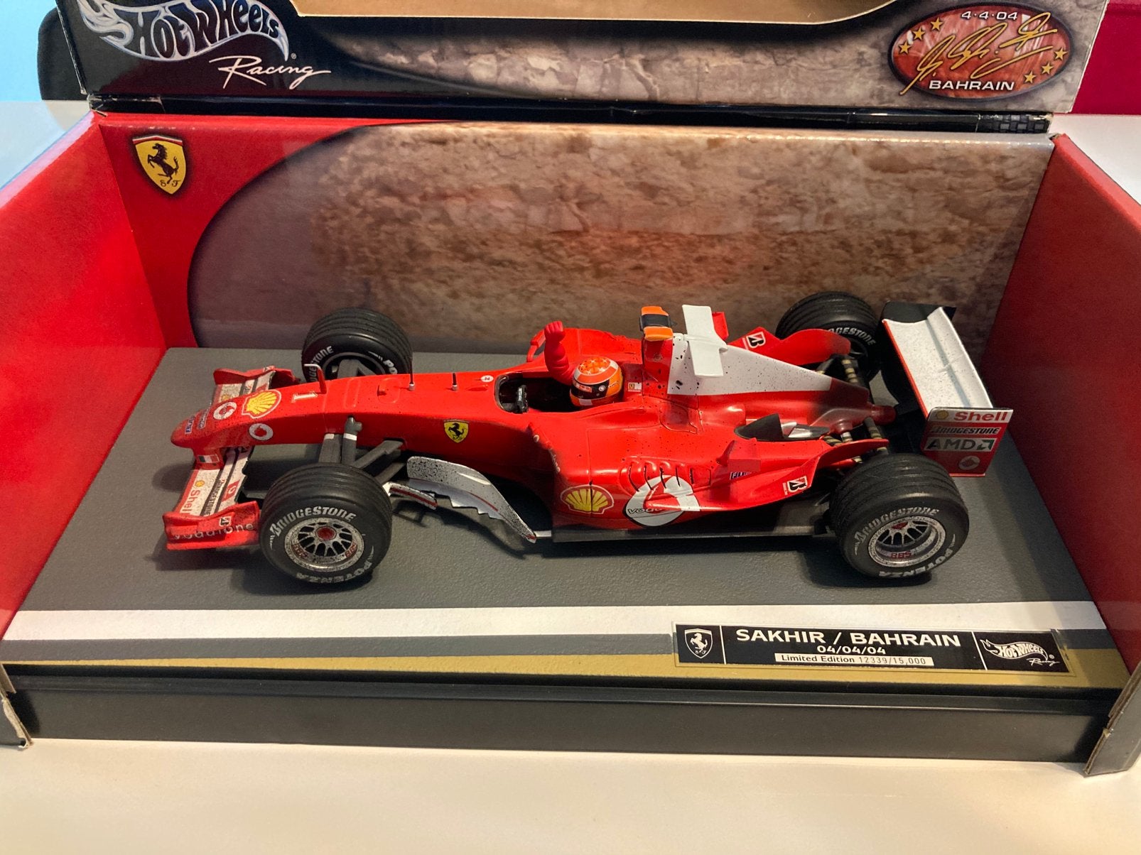 Michael Schumacher sakhir/bahrein 04/04/4 limited edition, Ophalen of Verzenden, Zo goed als nieuw, Formule 1