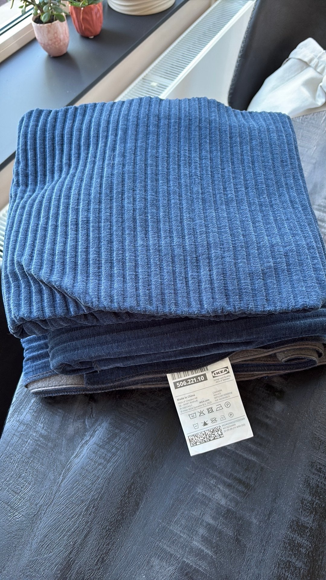 Bekleding 1,5 zits jattebo blauw IKEA, Verzenden, Zo goed als nieuw, Blauw, Rechthoekig