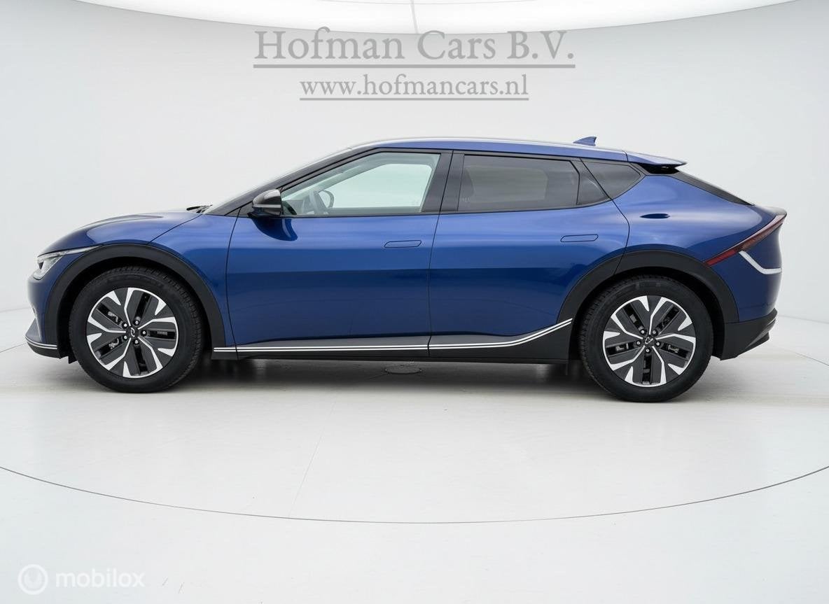 Kia EV6 Air 58 kWh | SOH 100% (MOBA) | BTW Auto | NAP | Fabr, Gebruikt, Blauw, Leder en Stof, 17 min