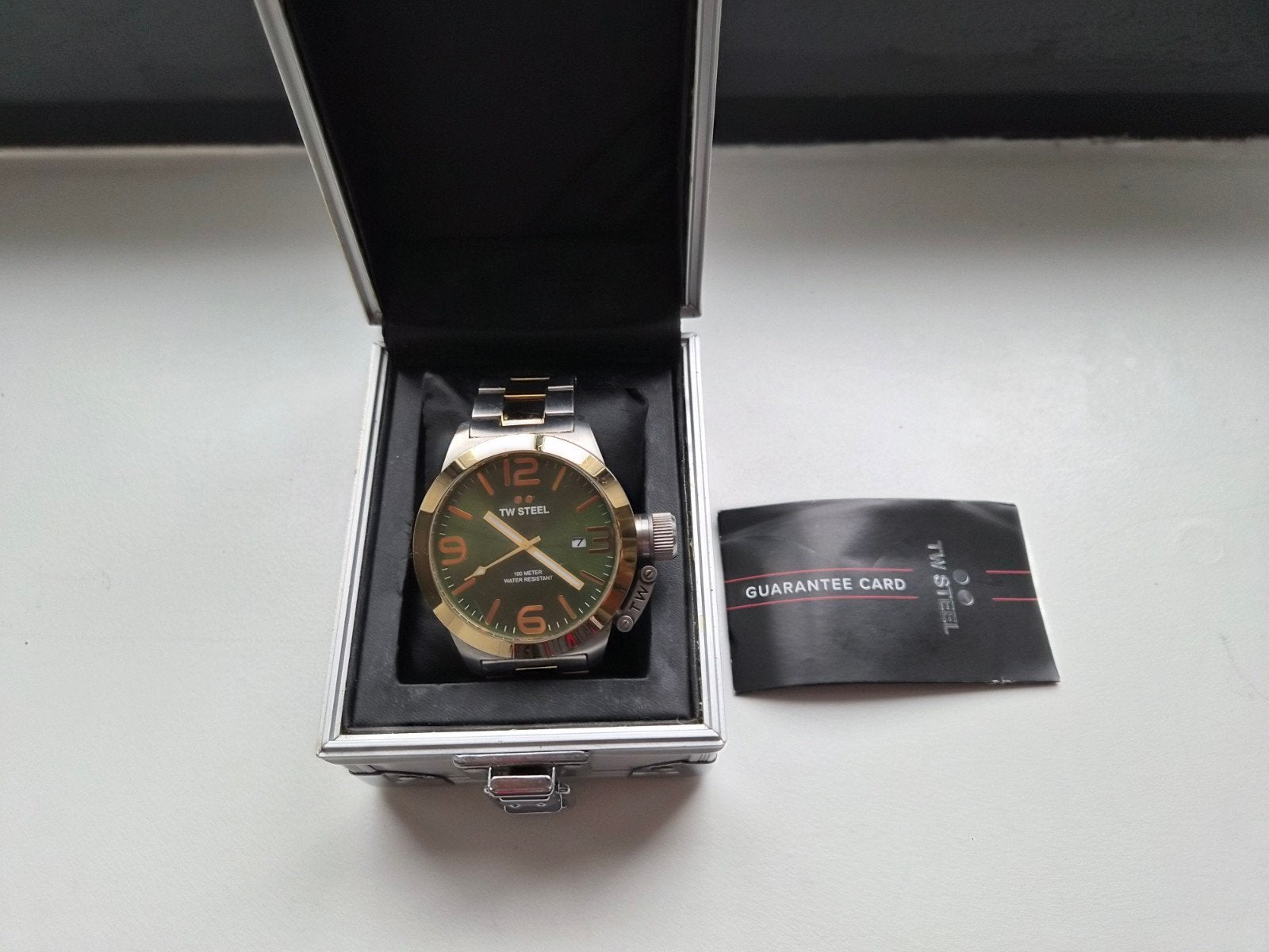 TW Steel CB62 Horloge - Luxe Goud/Zilveren Armband, Staal, Polshorloge, Ophalen of Verzenden, Zo goed als nieuw