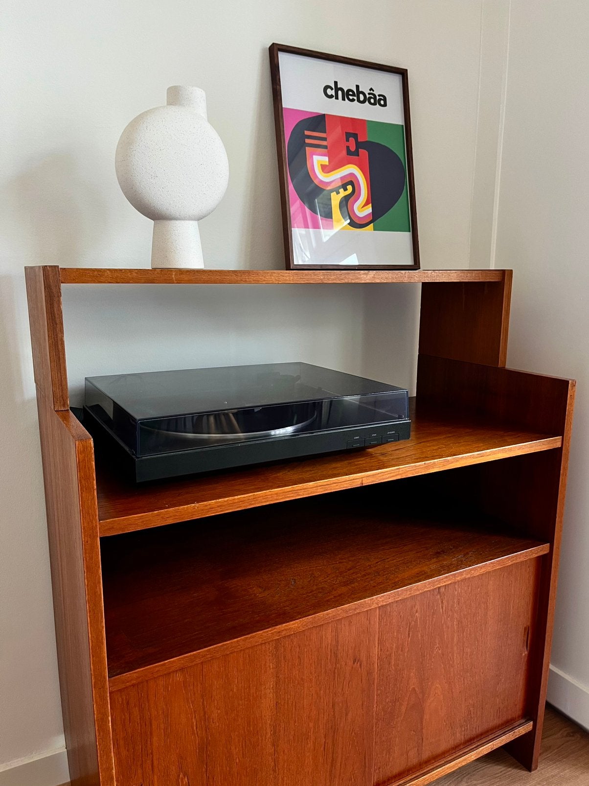 Vintage kast - Deens design - Retro wandmeubel, Ophalen