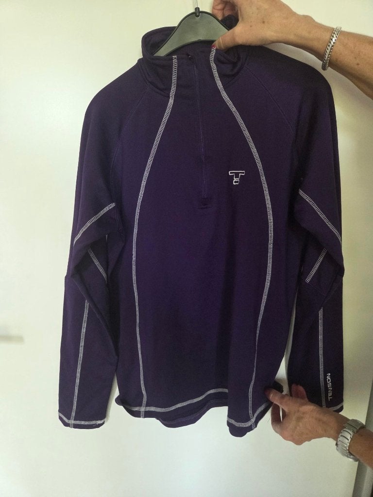 Tenson paarse skipully maat 44, Tenson, Maat 46/48 (XL) of groter, Ophalen of Verzenden, Zo goed als nieuw