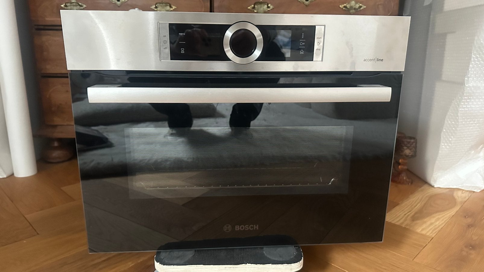 Bosch Serie 8 AccentLine FullSteam compacte stoomoven, Witgoed en Apparatuur, Ovens, Ophalen, Zo goed als nieuw, Stoom