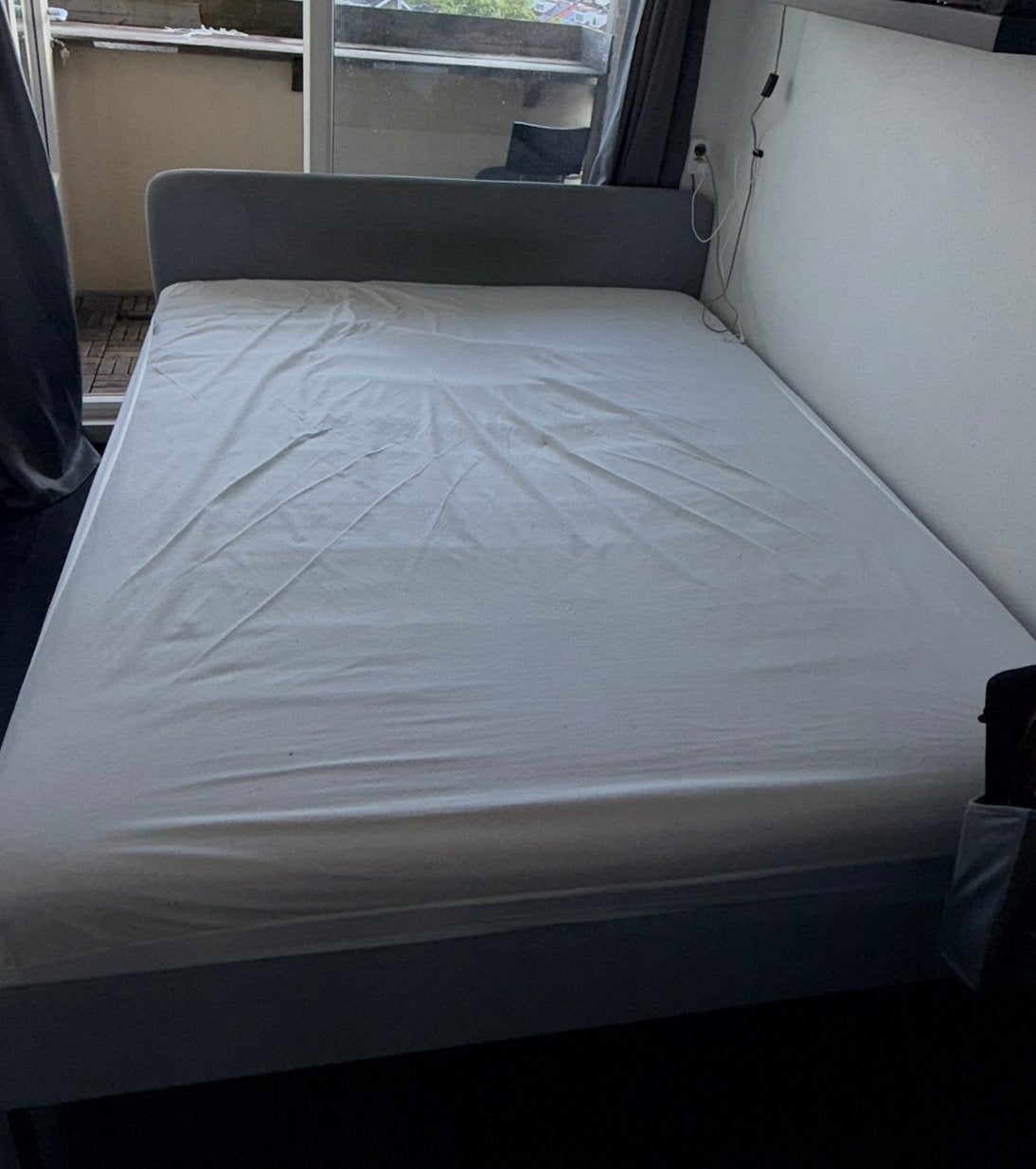 Bed 2-persoons 160cm, Huis en Inrichting, Ophalen, Gebruikt, Tweepersoons, 200 cm