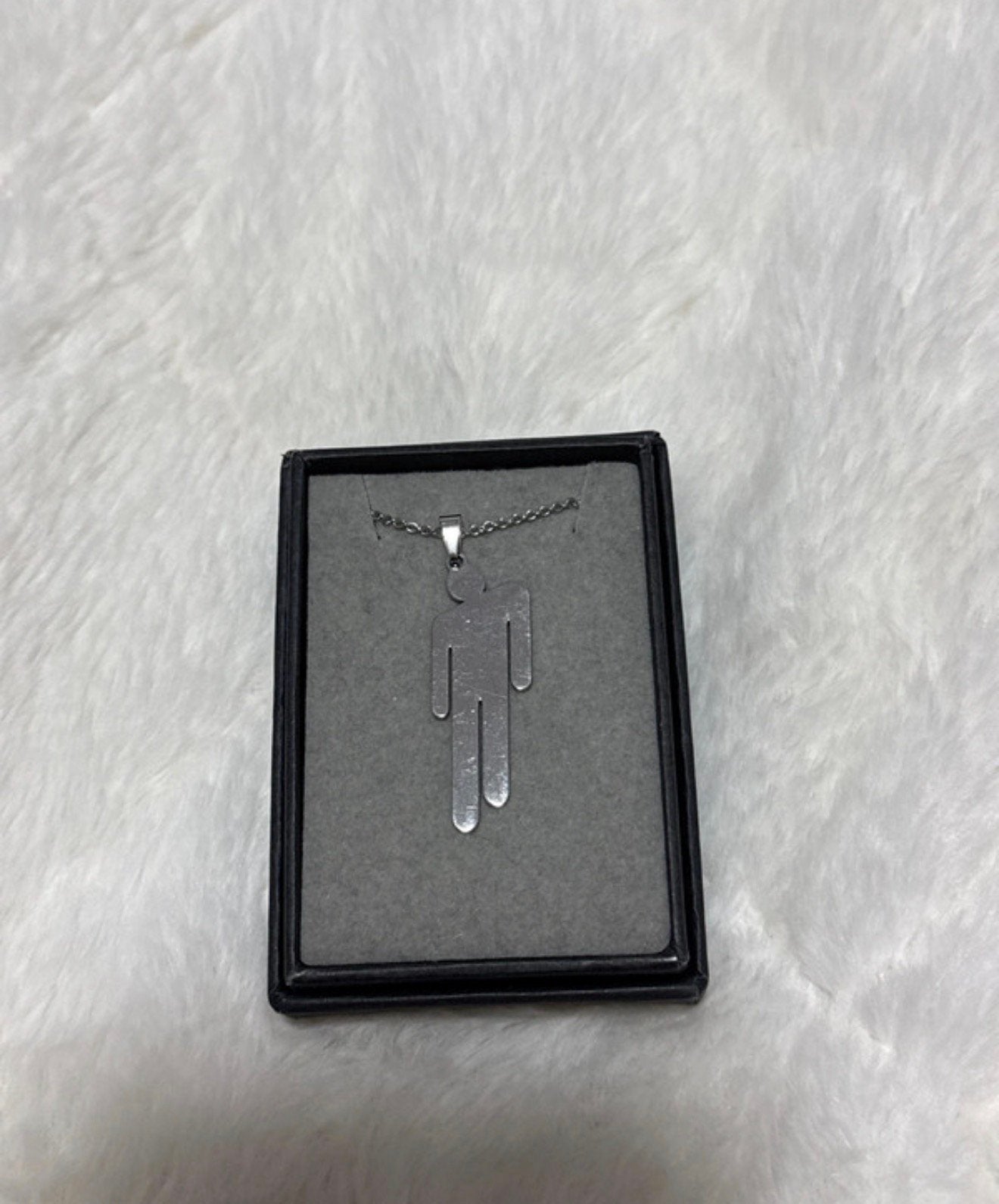 Blohsh OG stainless teel Billie Eilish, Sieraden, Tassen en Uiterlijk, Kettingen, Ophalen of Verzenden, Gebruikt, Zilver, Overige materialen