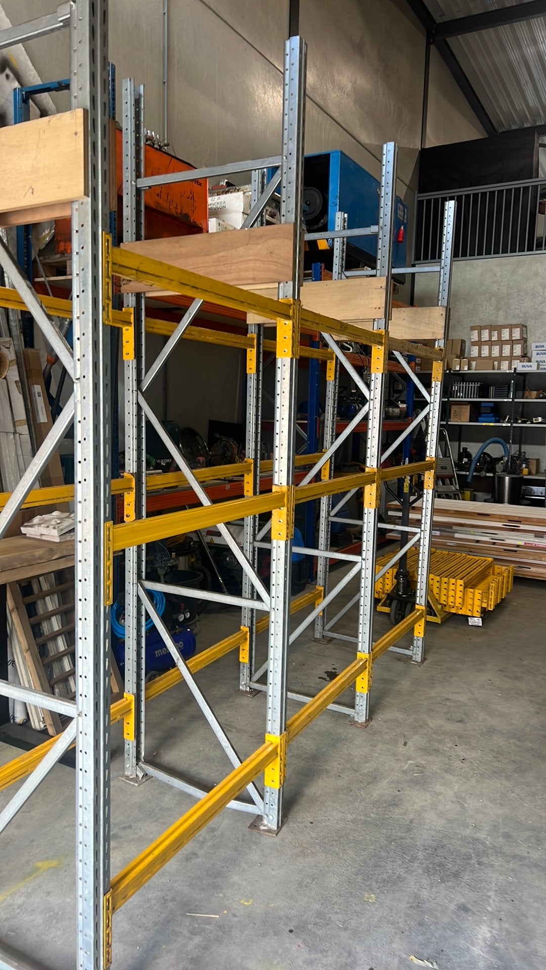 Jungheinrich pallet stelling 25 mtr, Ophalen of Verzenden