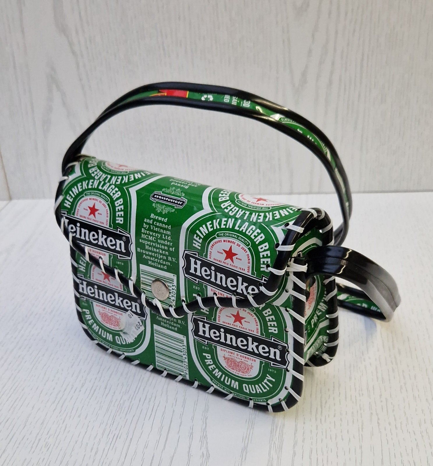 Unieke Heineken blikjes rugzak - Handgemaakt, Ophalen of Verzenden, Gebruikt, Overige merken