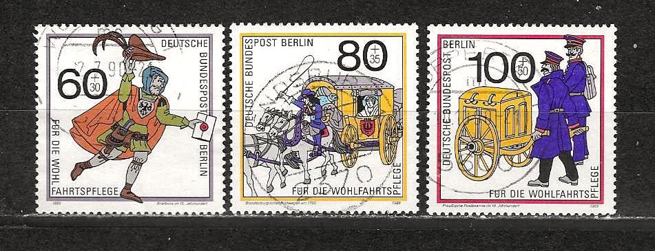 Berlin 852-854, Ophalen of Verzenden, BRD, Gestempeld