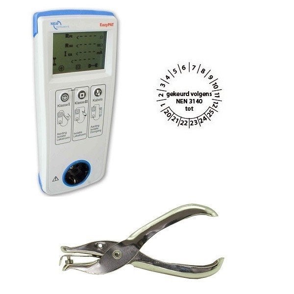 Nieaf-Smitt EazyPAT 250V Apparatentester KIT (Gebruikt), Ophalen of Verzenden, Gebruikt, Overige merken, Overige typen