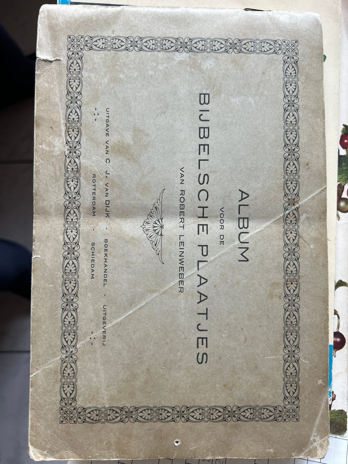 Bijbelsche Plaatjes Album van Robert Leinweber, Ophalen of Verzenden, Gelezen, Plaatjesalbum