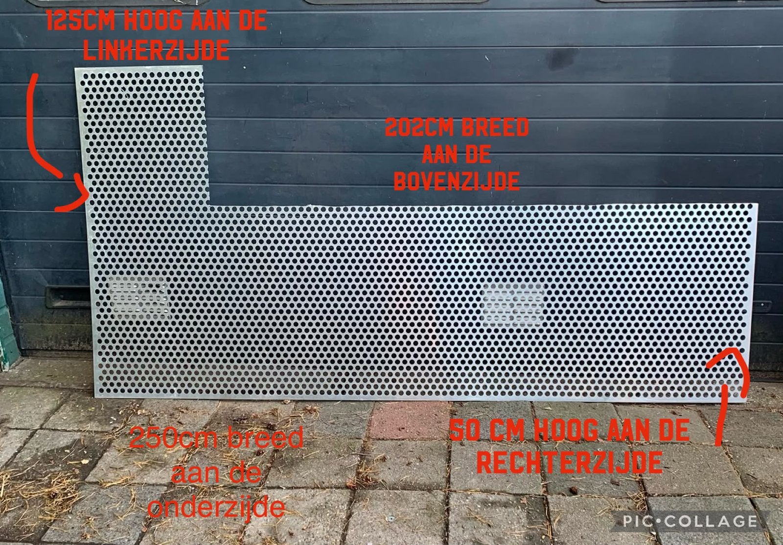 Geperforeerde plaat RVS, Ophalen of Verzenden, Zo goed als nieuw, Overige metalen