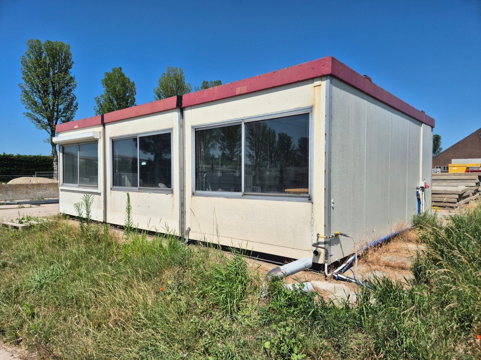 Woonunit kantoorunit 6x9m bouwkeet container unit, Ophalen