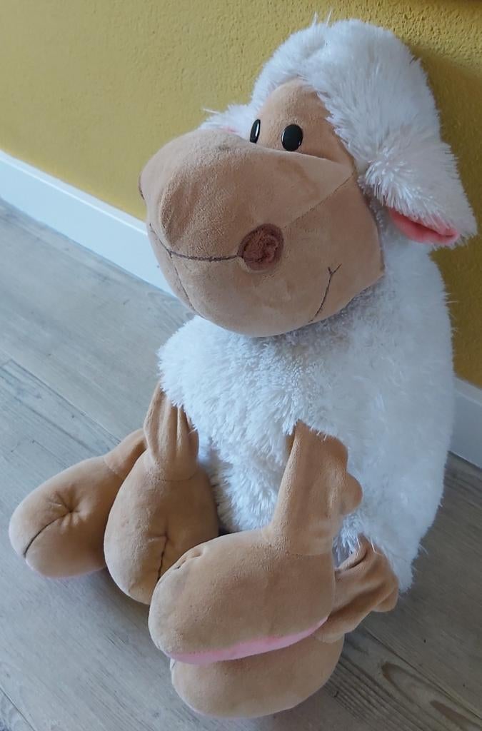 Te koop: grote super leuke knuffel - schaap, Ophalen of Verzenden, Gebruikt, Overige typen