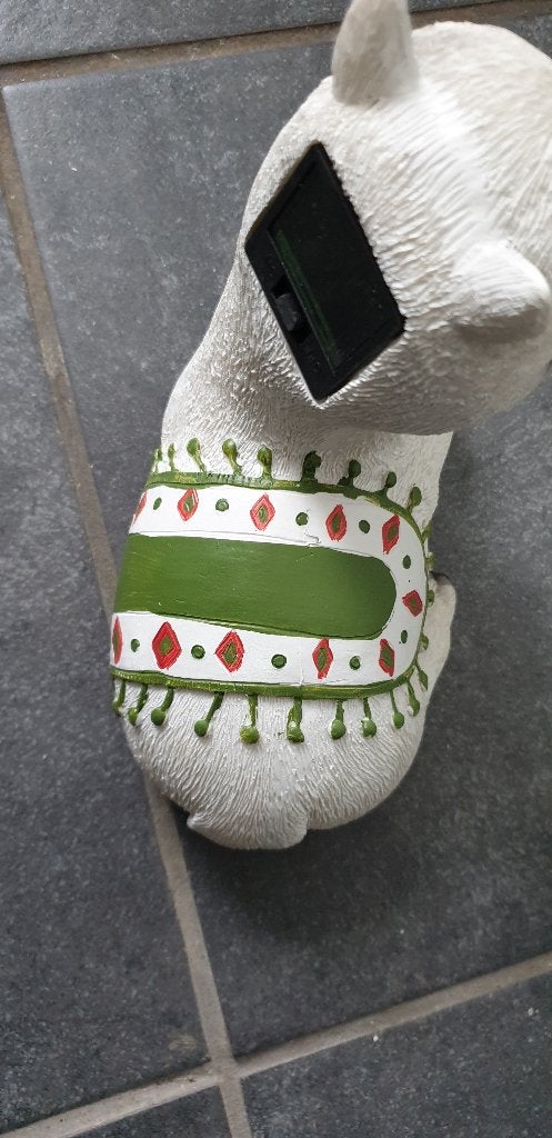 beeld solar alpaca lama nieuw wit of bruin, Ophalen of Verzenden, Nieuw, Dier