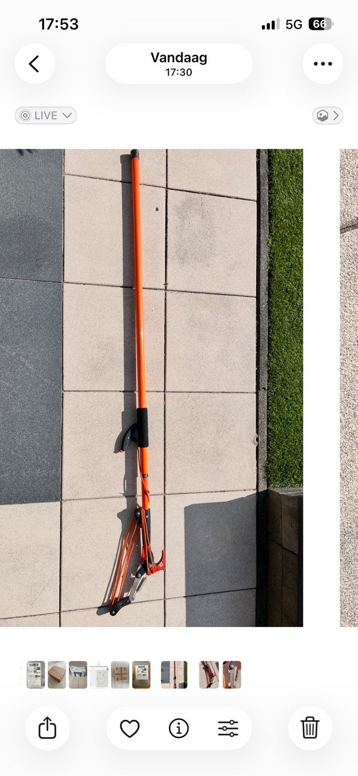 Uitschuifbare takkenschaar - Julius Hüpeden GmbH, Ophalen, Gebruikt, 30 t/m 39 mm, Telescopisch