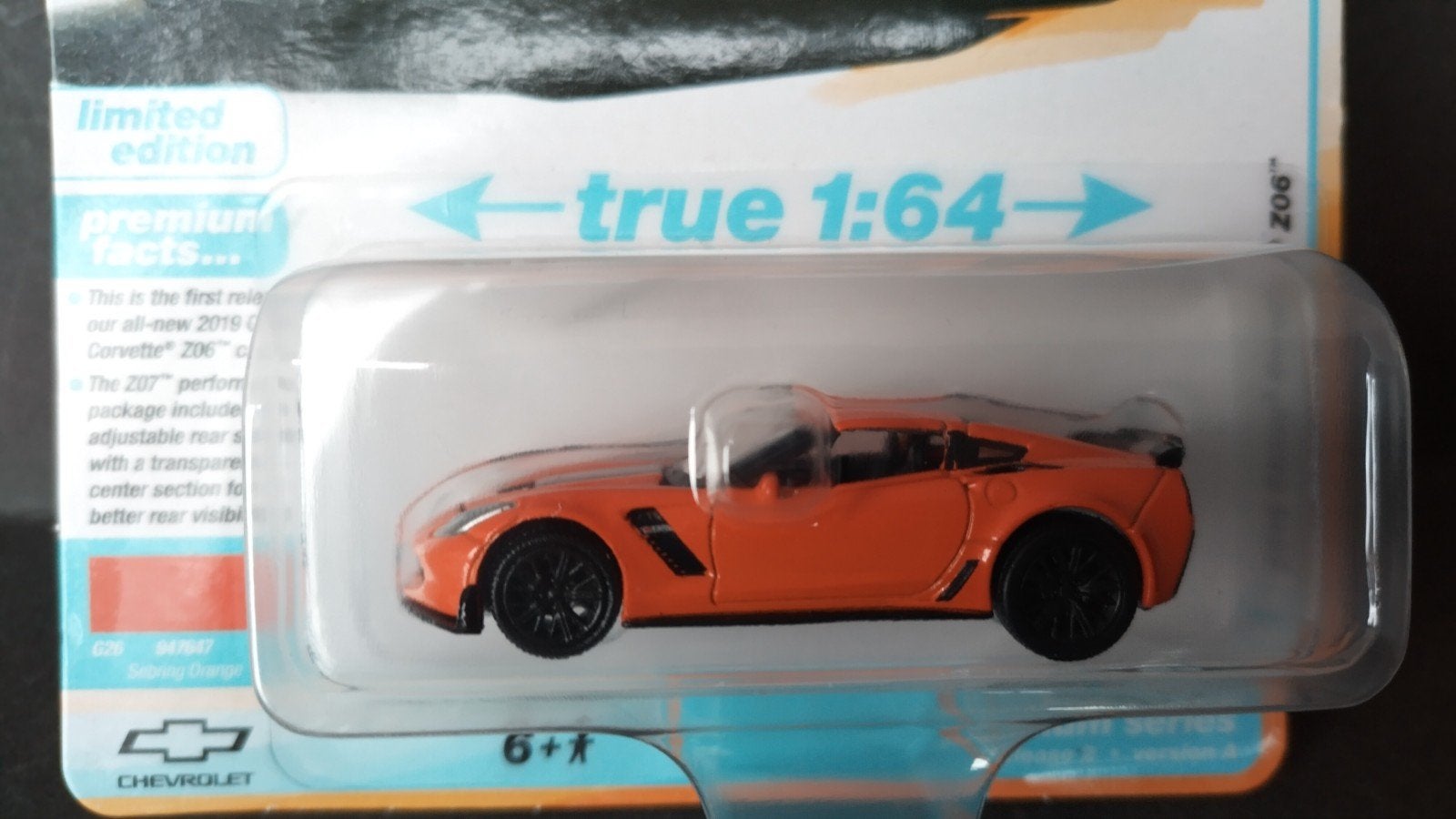 Chevrolet Corvette z06 2019 1:64 Auto World Pol, Auto, Verzenden, Nieuw, M