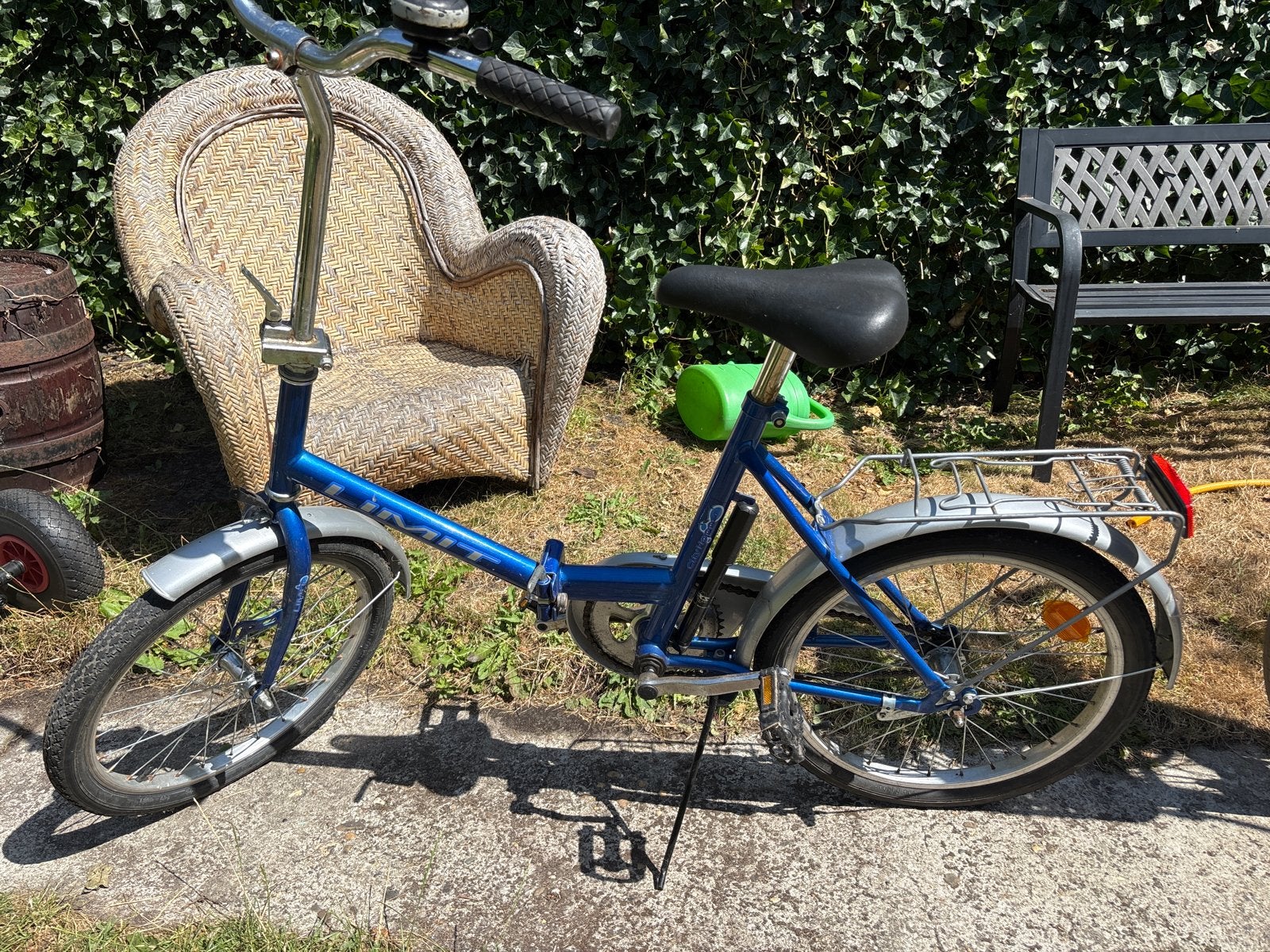 Opvouwbare fiets - Cityhopper - Blauw, Fietsen en Brommers, 20 inch of meer, Gebruikt, Velgrem, Totaal opvouwbaar