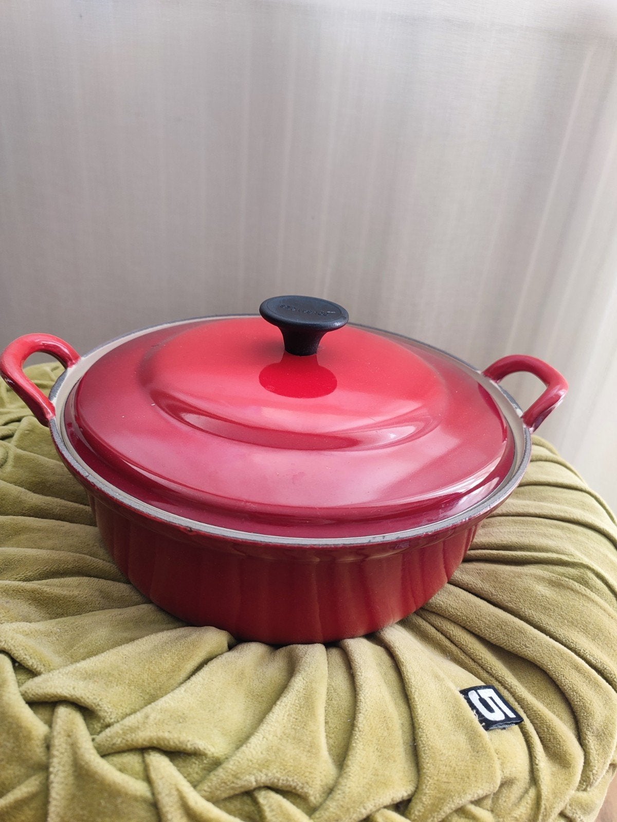 Cousances 24 gietijzeren pan braadpan voorloper le Creuset, Huis en Inrichting, Ophalen of Verzenden, Gebruikt, Gietijzer, Overige typen