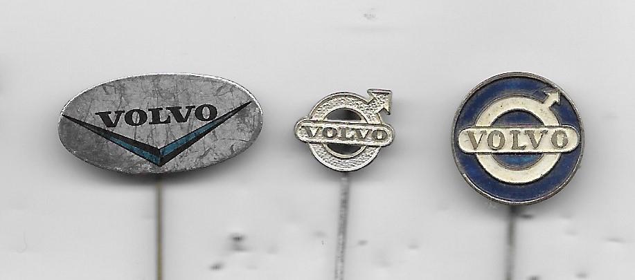 3 VOLVO AUTO SPELDEN, Ophalen of Verzenden, Gebruikt, Transport, Speldje of Pin