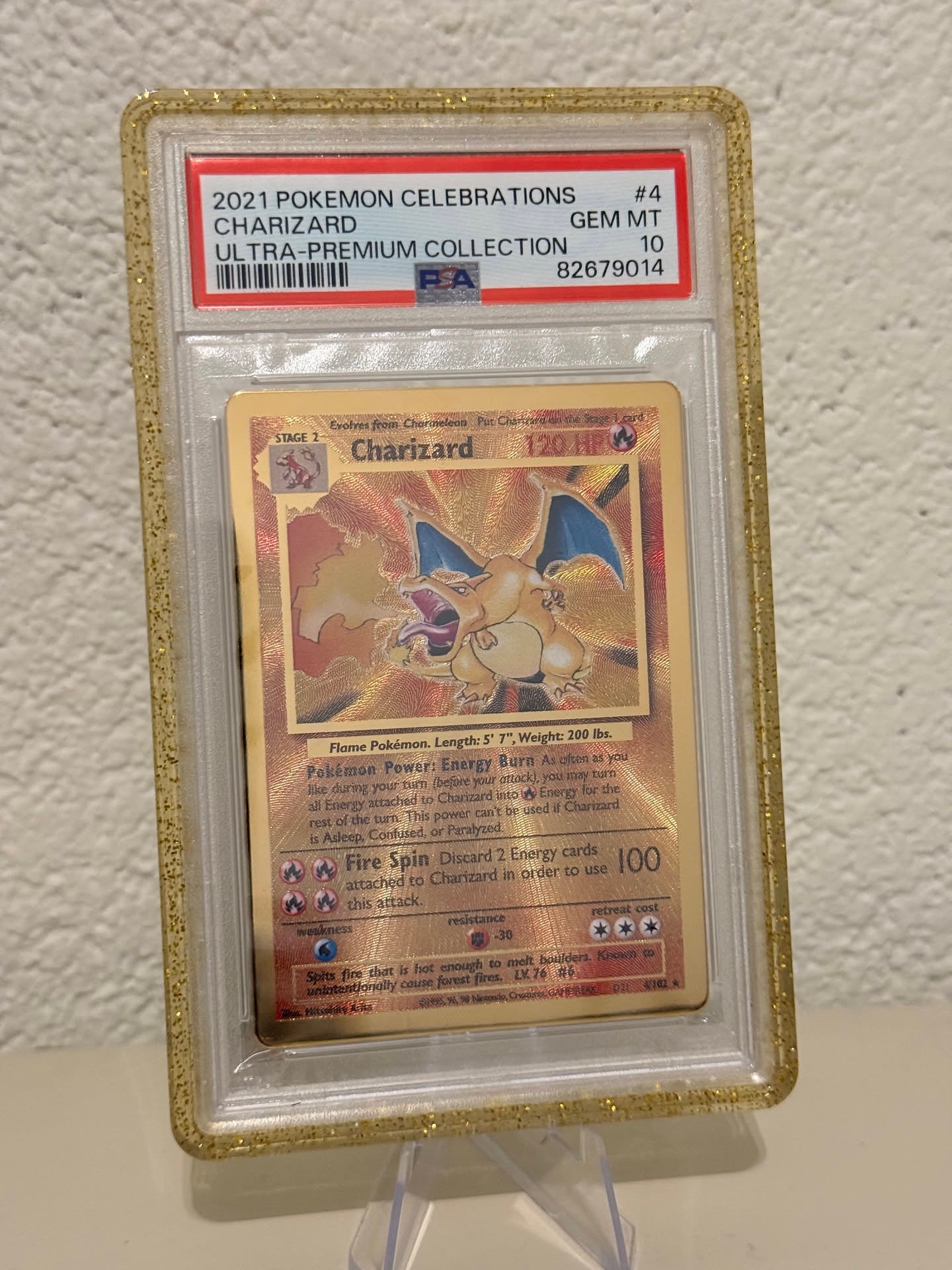 Pokemon | Charizard | PSA 10 | #4 | Ultra Premium | 82679014, Ophalen of Verzenden, Zo goed als nieuw, Losse kaart