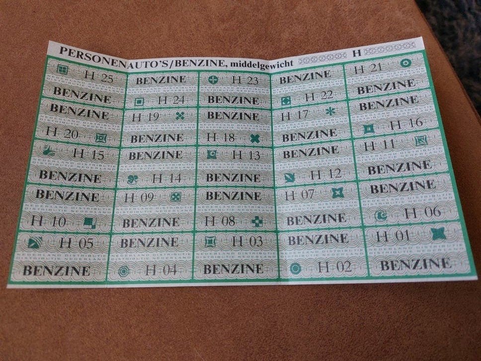 Benzinebonnen voor personenauto's (middelgewicht), Verzamelen, Overige Verzamelen, Ophalen of Verzenden, Nieuw