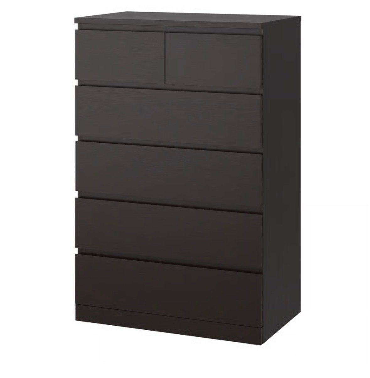 IKEA MALM Ladekast - Zwartbruin, 6 lades, Huis en Inrichting, Ophalen, 5 laden of meer, 100 tot 150 cm, 50 tot 100 cm