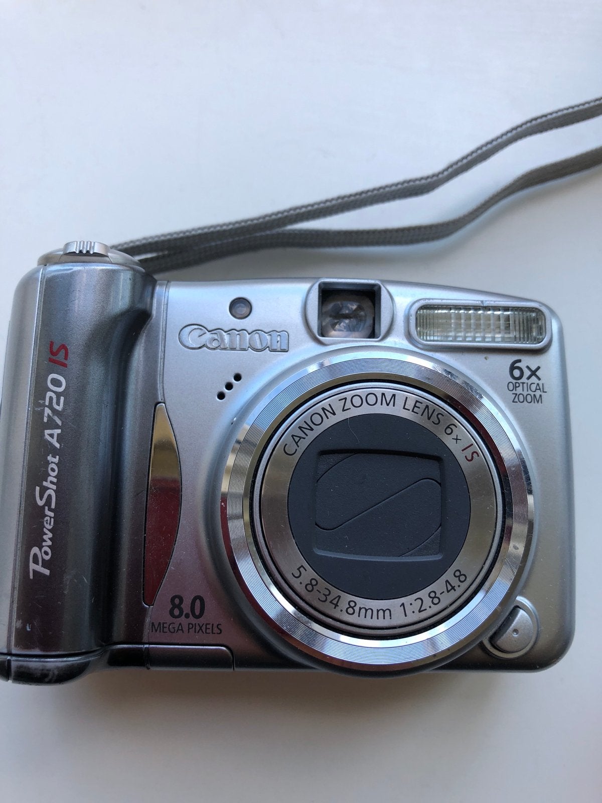 Canon PowerShot A720 IS Compactcamera - 8.0 MP, 6x Zoom, Gebruikt, Canon, Beeldstabilisatie, Ophalen of Verzenden