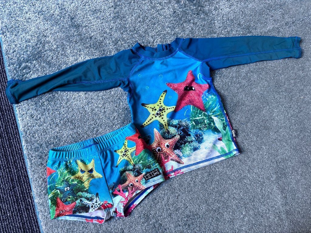 Setje zwemkleding maat 86/92, Kinderen en Baby's, Molo, Ophalen of Verzenden, Zo goed als nieuw, Setje