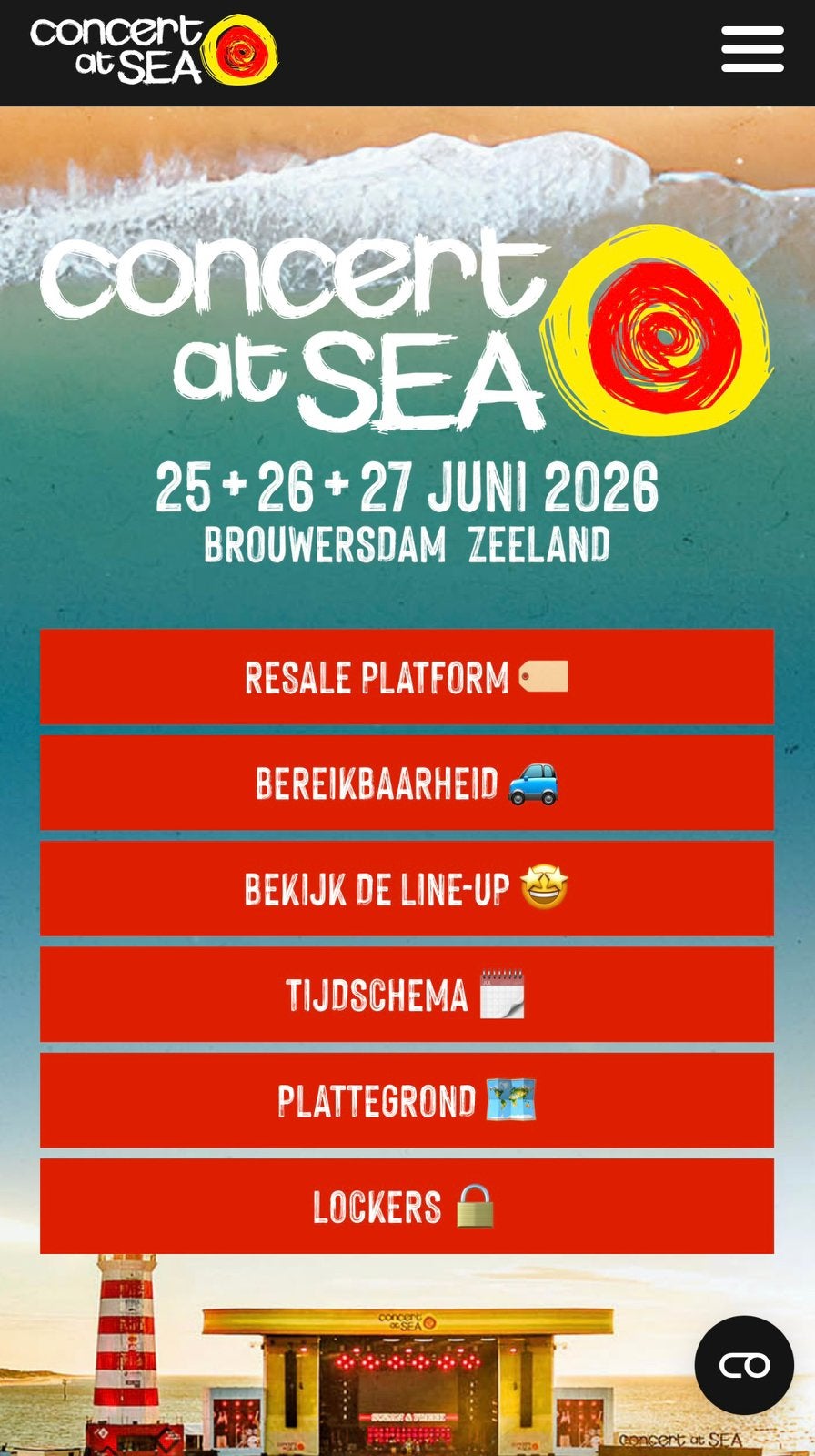 Concert at SEA 27 juni - 2 zaterdag tickets + kampeerplaats, Tickets en Kaartjes, Evenementen en Festivals, Twee personen