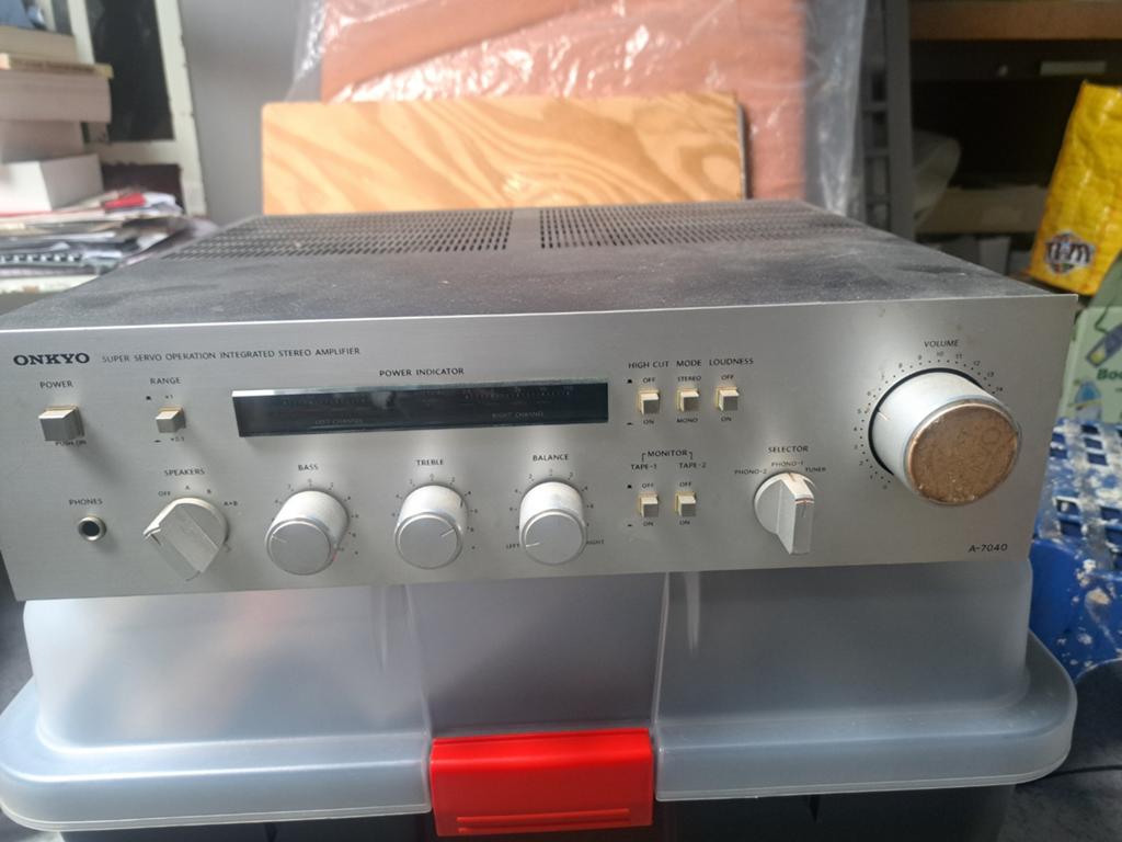 Onky A-740 integrated stereo amplifier, Ophalen of Verzenden, 120 watt of meer, Onkyo