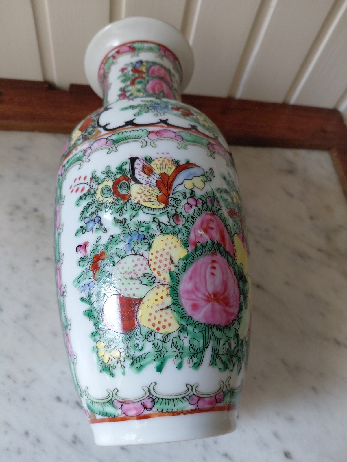 Prachtige Chinese porseleinen vaas, 35 cm, puntgaaf, Ophalen of Verzenden