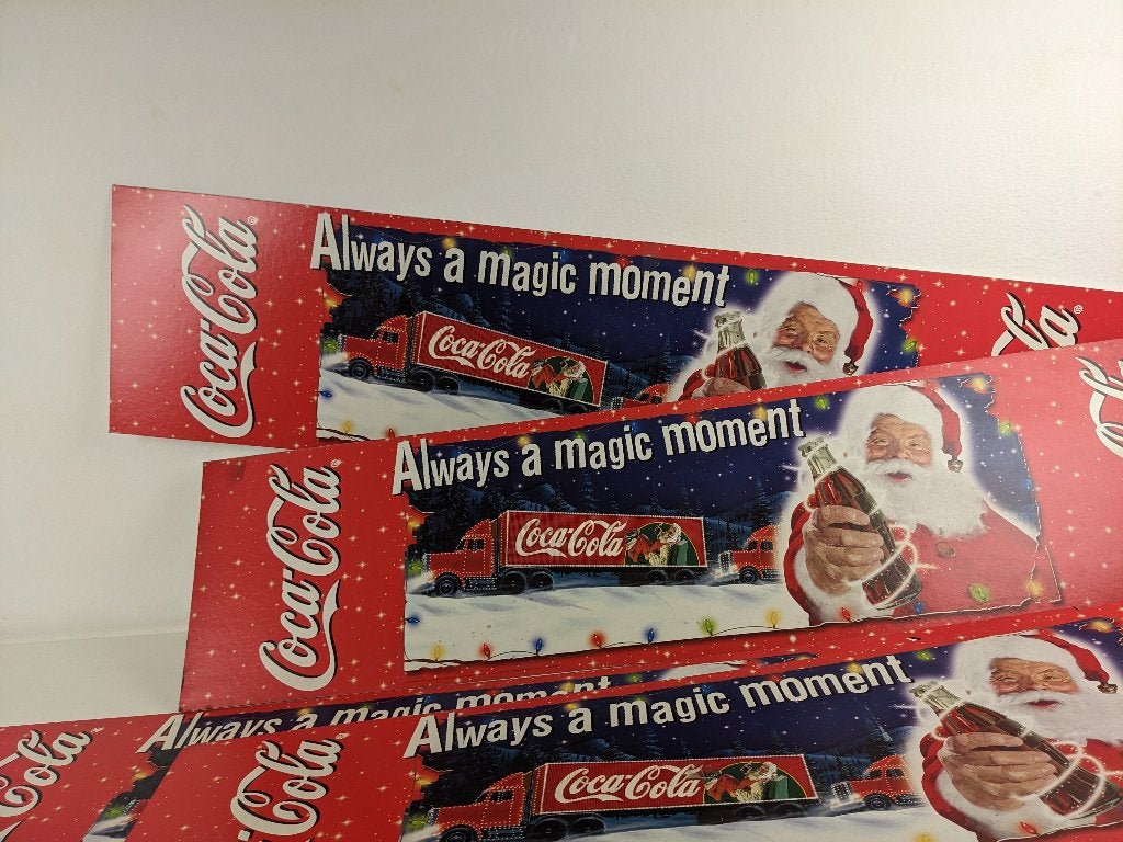 reclameborden Coca Cola Kerst en andere momenten, Ophalen, Gebruikt, Reclamebord