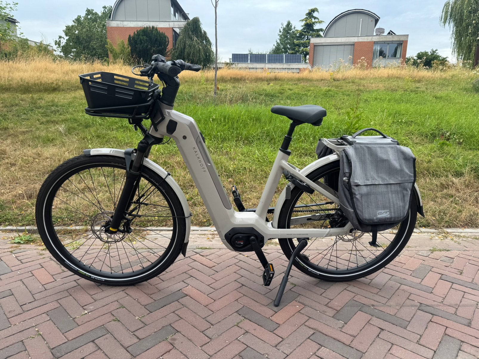 Fiets mand kalkhof, Fietsen en Brommers, Fietsaccessoires | Fietsmanden, Ophalen of Verzenden, Zo goed als nieuw