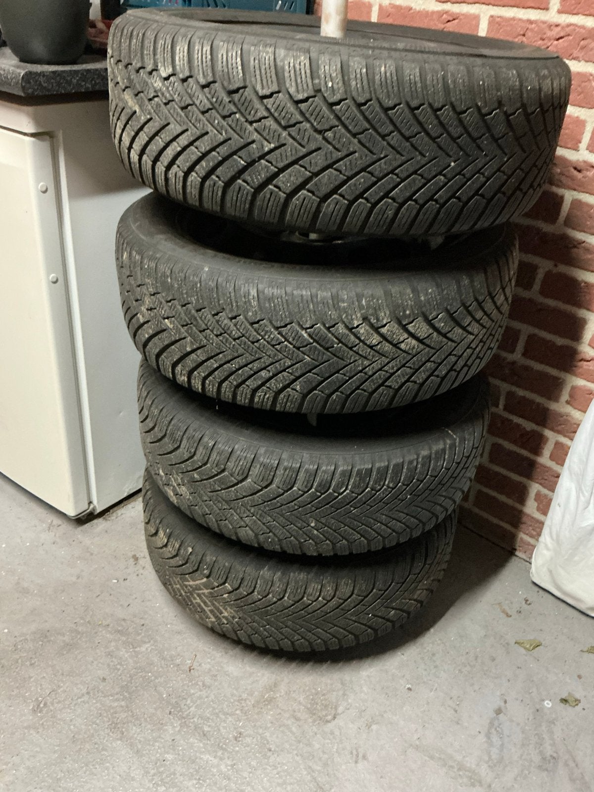Continental WinterContact TS 860 winterbanden met velgen, Ophalen, Gebruikt, 16 inch, Banden en Velgen