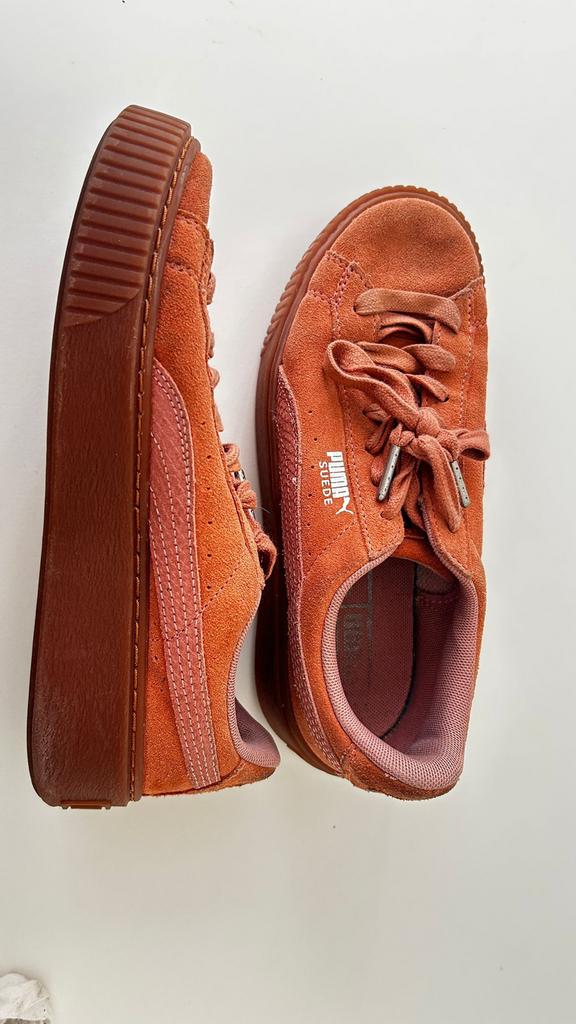 Puma schonen, Ophalen, Sneakers of Gympen, Roze, Gedragen