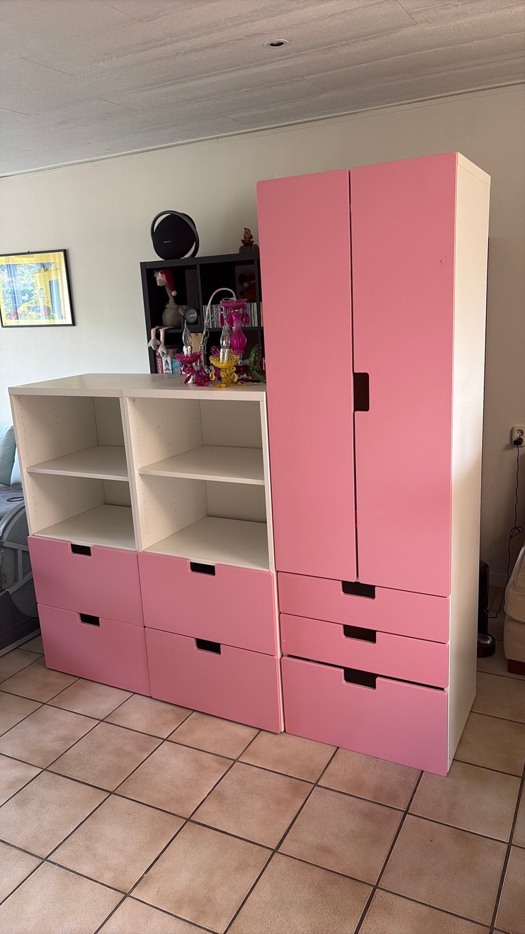 Mooie roze ladekast voor kinderkamer., 105 cm of meer, Ophalen of Verzenden, Minder dan 50 cm, 100 cm of meer