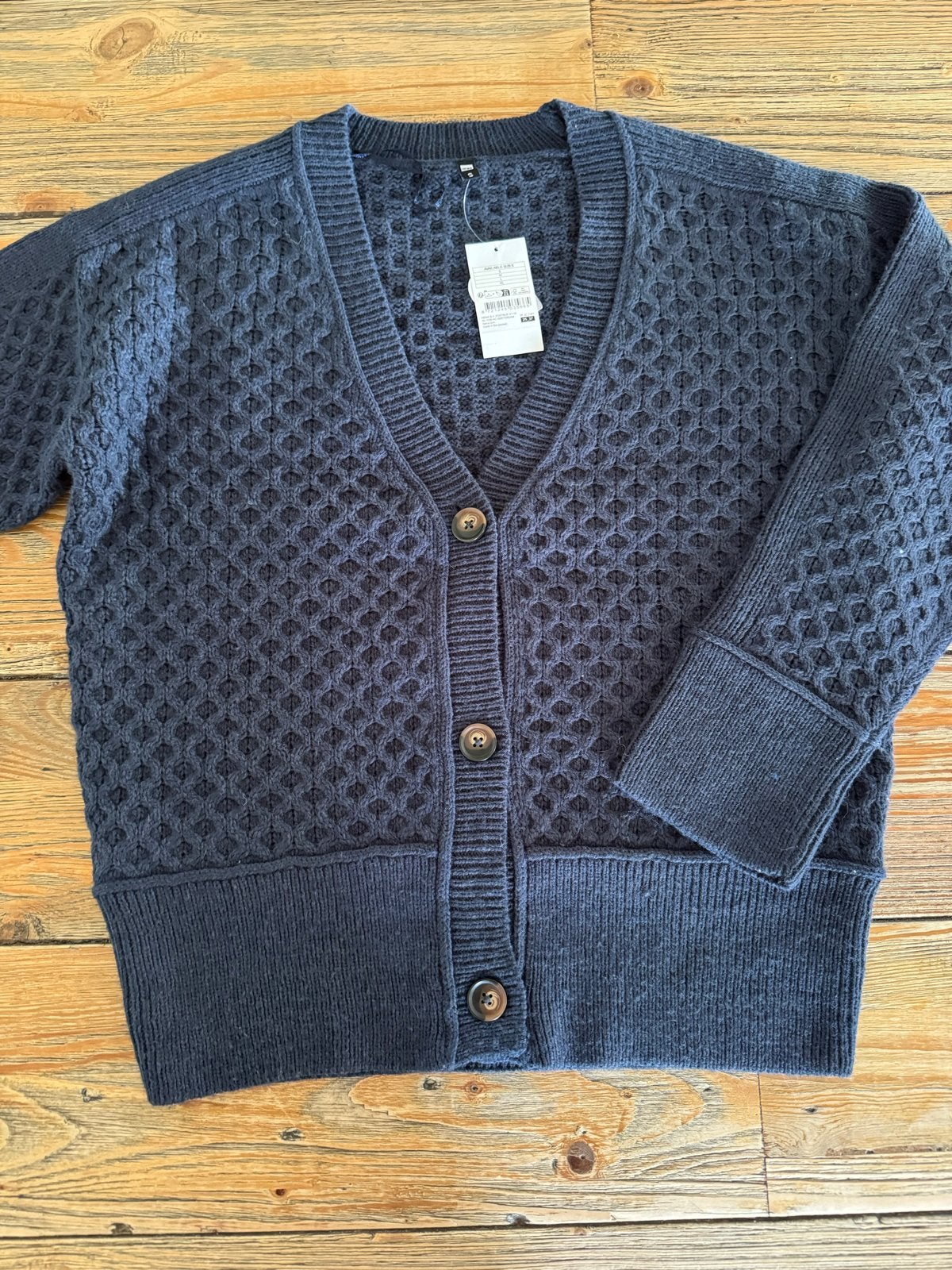 Hema Donkerblauwe Cardigan Maat S - Nieuw met kaartje, Ophalen of Verzenden, Nieuw, Maat 36 (S), Blauw
