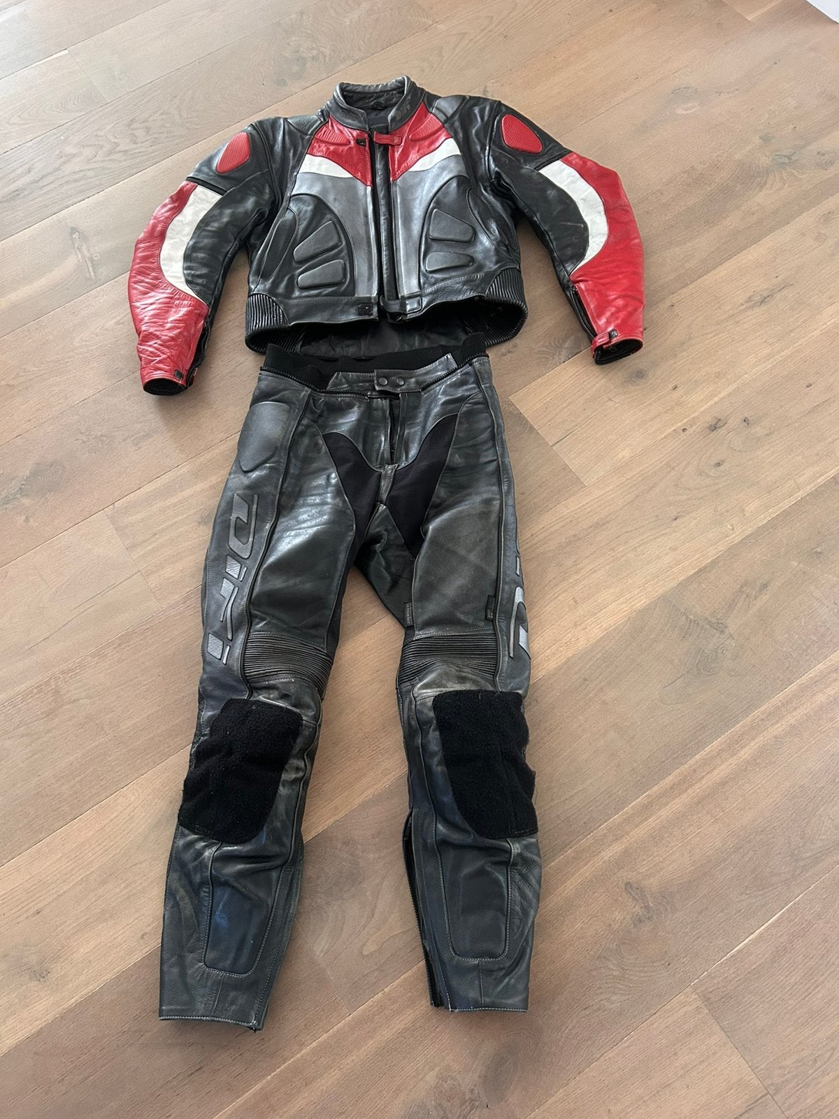 Lederen motorjas en broek Difi motorpak, Ophalen of Verzenden, Tweedehands, Combipak