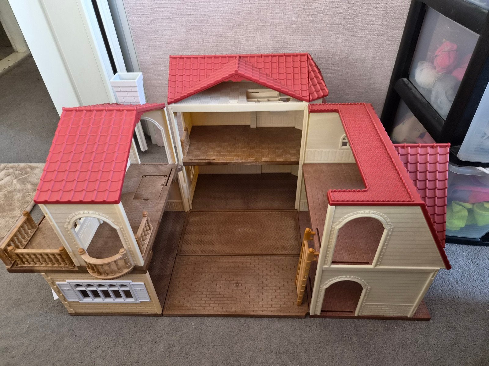 Grote Sylvanian Families set: Huis, bus, figuren & access, Ophalen, Gebruikt, Jongen of Meisje
