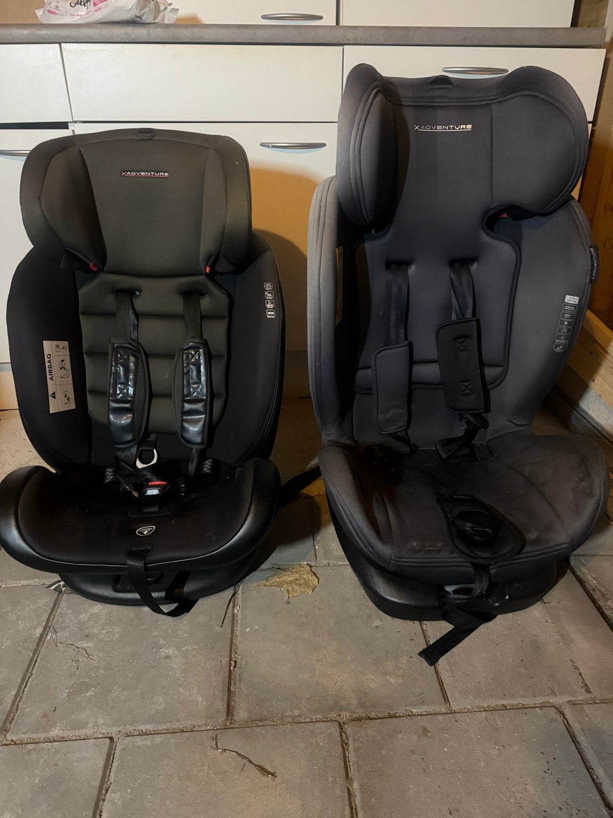 2x X-Adventure Autostoel 9-36 kg - Zwart, Verstelbare rugleuning, 9 t/m 36 kg, Ophalen, Overige merken
