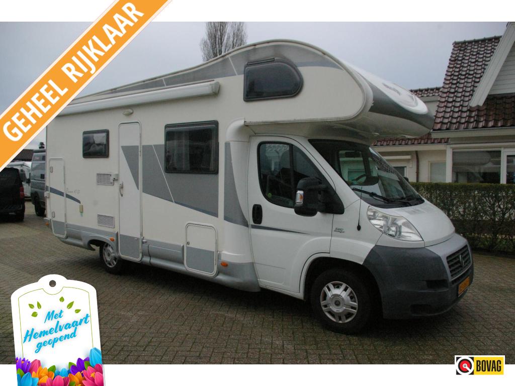 Elnagh Baron 47 D Dwars stapelbed, 2x airco, Caravans en Kamperen, Campers, Bedrijf, tot en met 6, Alkoof, Overige merken, Fiat