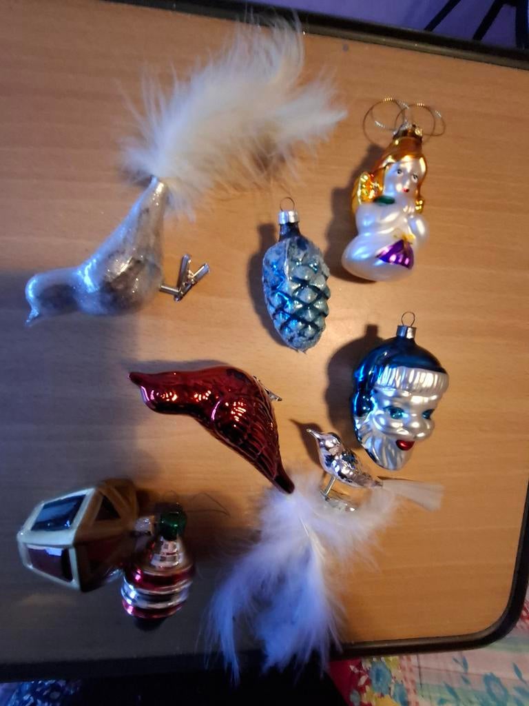 Kerstballen zoals vogels,engel,eikel  etc, Ophalen of Verzenden
