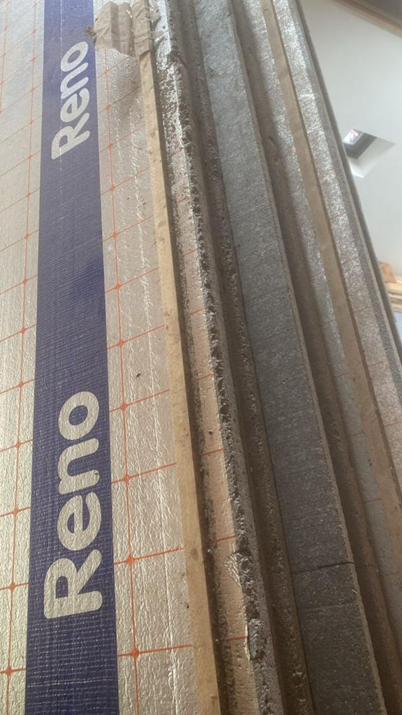 Iso bouwplaat, reno 12 dik., Doe-het-zelf en Verbouw, Isolatie en Afdichting, Ophalen, Overige materialen, Minder dan 4 cm, Minder dan 5 m²
