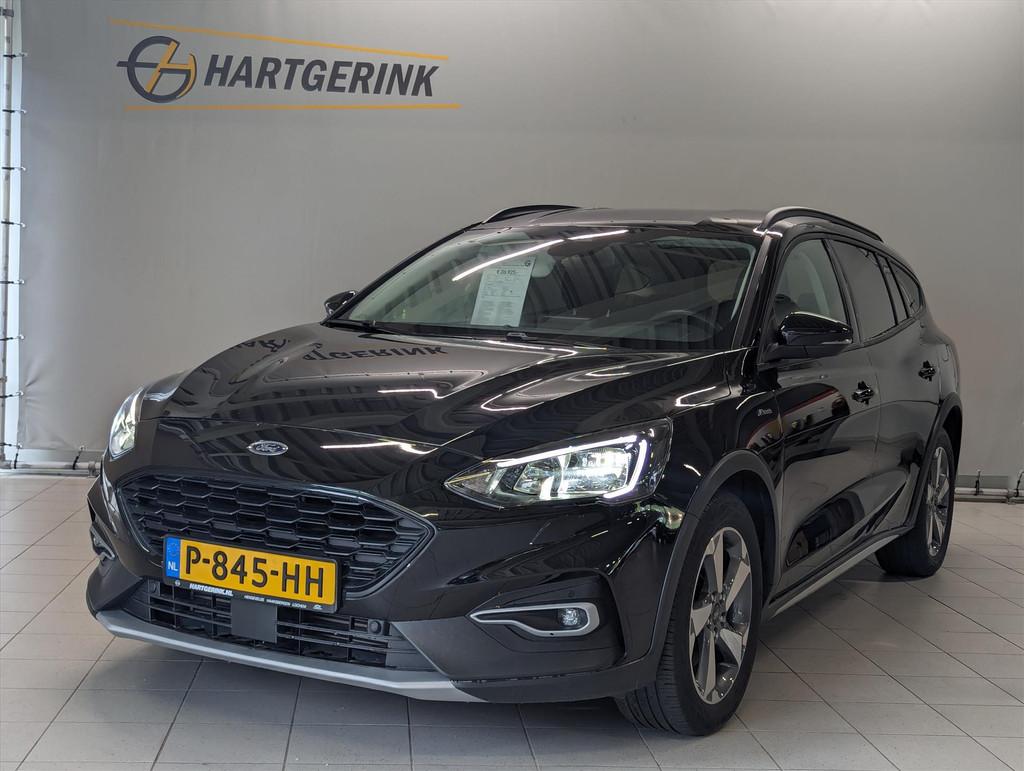 Ford Focus Wagon 1.0 EcoBoost 125pk Active Automaat *Navi*, Auto's, Parkeersensor, Gebruikt, Zwart, Origineel Nederlands