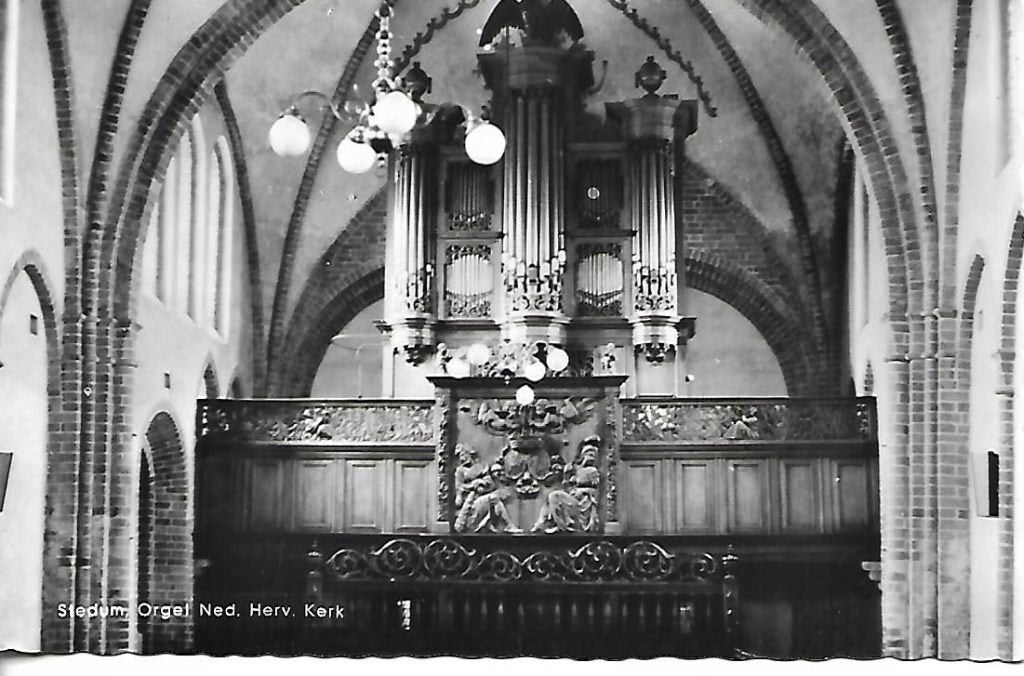 Stedum- -Orgel N.H.Kerk., Verzenden, 1960 tot 1980, Gelopen, Groningen