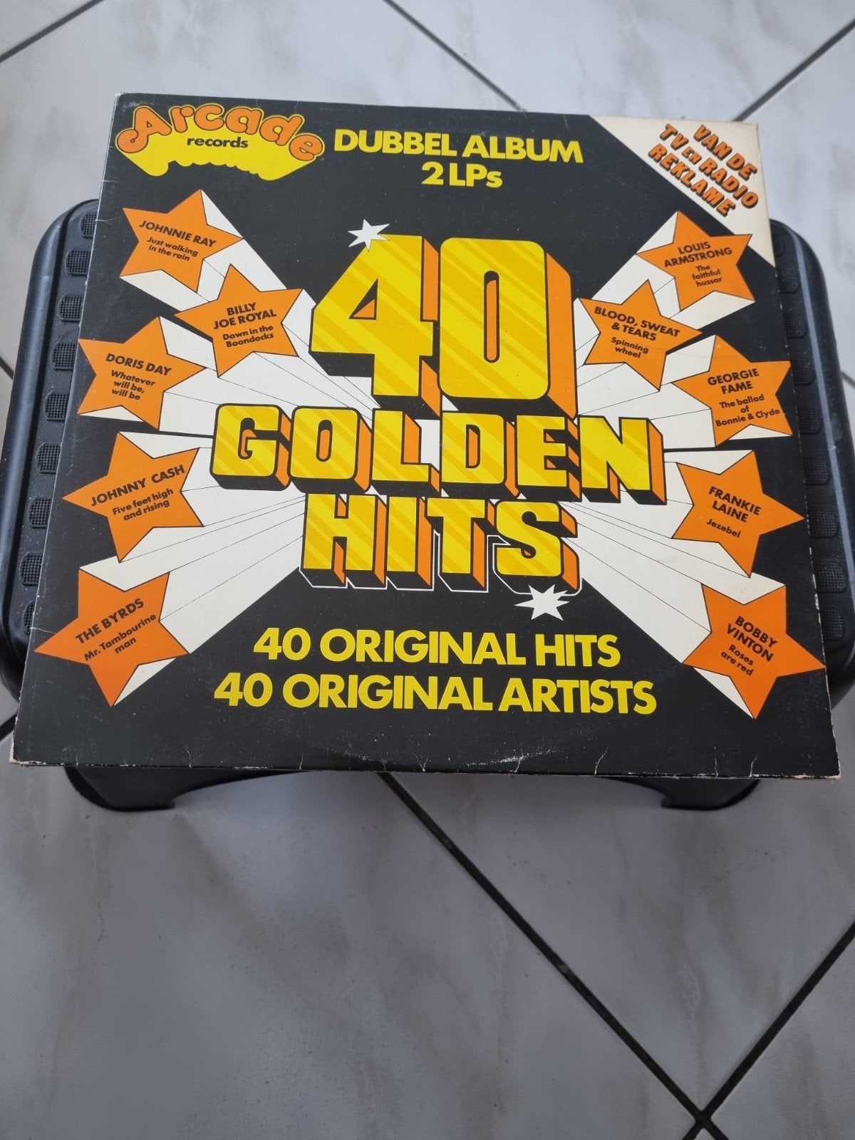 Arcade Records - 40 Golden Hits Dubbel Album 2 LP's, Gebruikt, Pop, Complilatie, Ophalen of Verzenden
